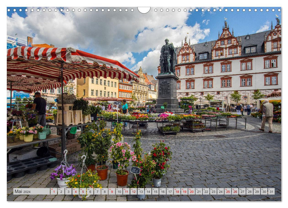 Fränkische Perle Coburg von Evelyn Taubert (CALVENDO Wandkalender 2024)