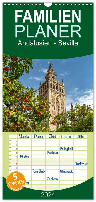 Andalusien - Sevilla (CALVENDO Familienplaner 2024)