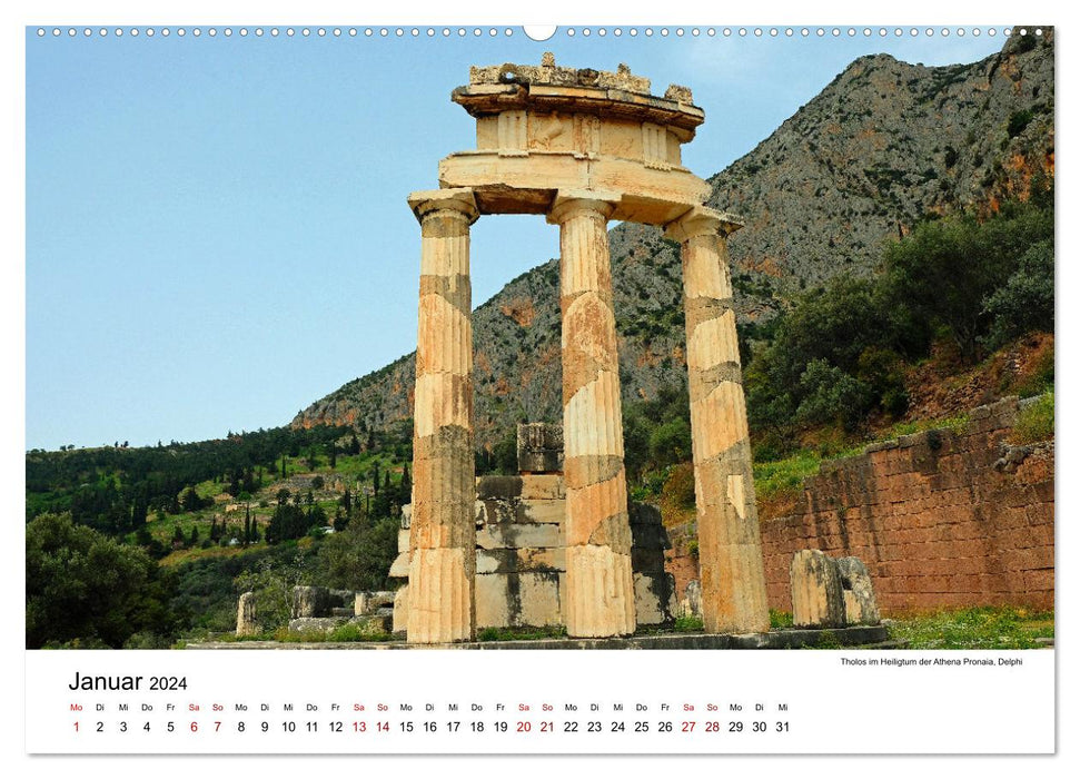 Beautiful highlights of Greek antiquity (CALVENDO Premium Wall Calendar 2024) 