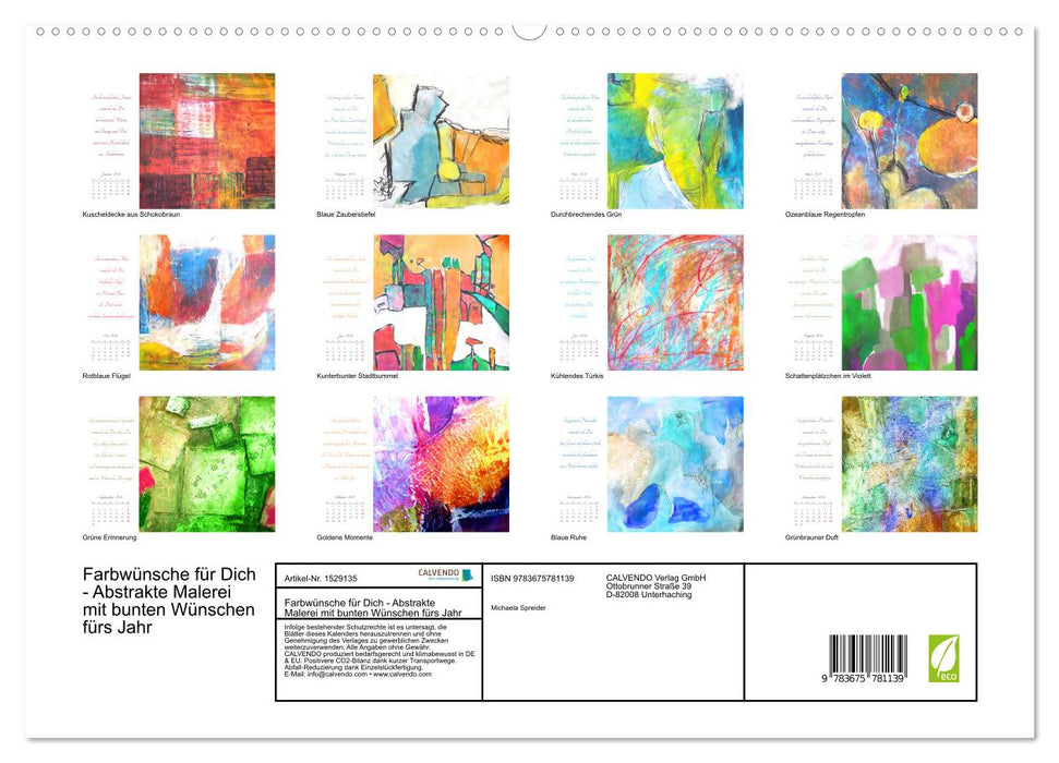 Color requests for you (CALVENDO Premium Wall Calendar 2024) 
