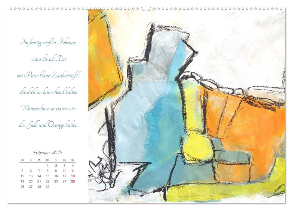 Color wishes for you (CALVENDO wall calendar 2024) 