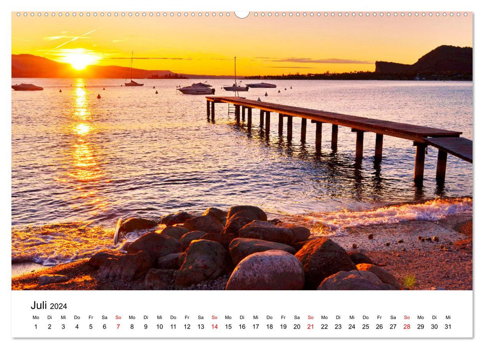 Lac de Garde - Les plus beaux moments sur le lac de Garde (Calendrier mural CALVENDO Premium 2024) 