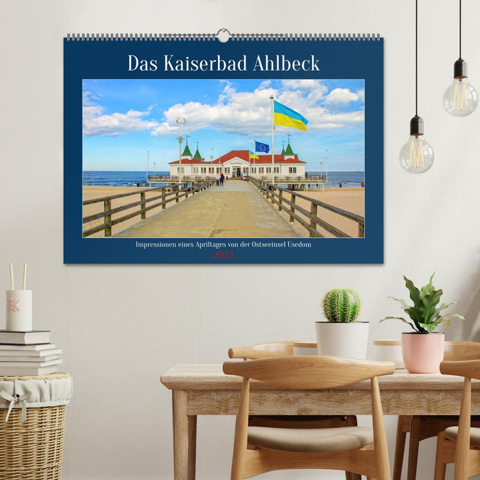 The Kaiserbad Ahlbeck – moments of an April day from the Baltic Sea island of Usedom (CALVENDO wall calendar 2024) 