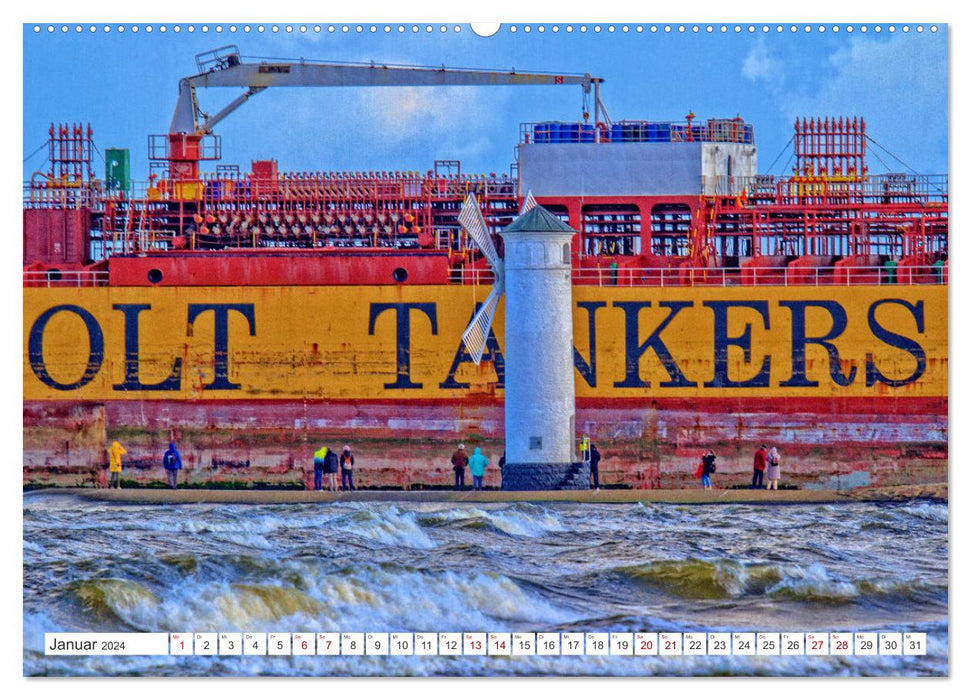 Four imperial baths - two nations - impressions from the Baltic Sea island of Usedom (CALVENDO wall calendar 2024) 