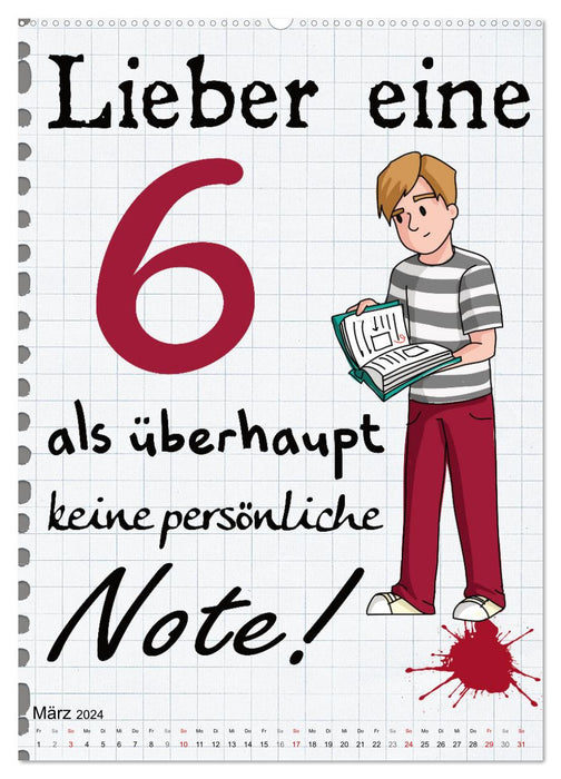 Schüler-Sprüche (CALVENDO Premium Wandkalender 2024)