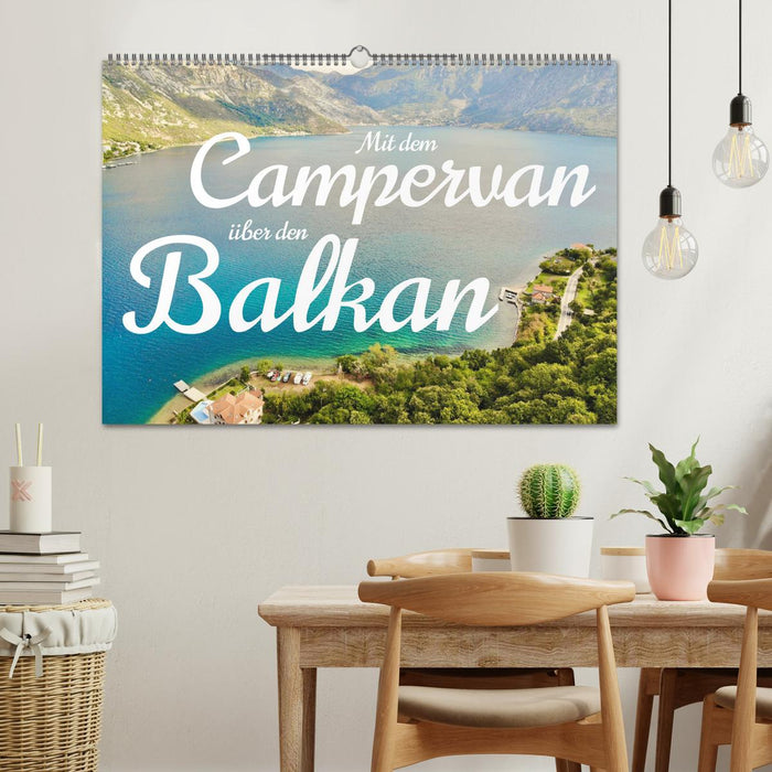 With the campervan across the Balkans (CALVENDO wall calendar 2024) 