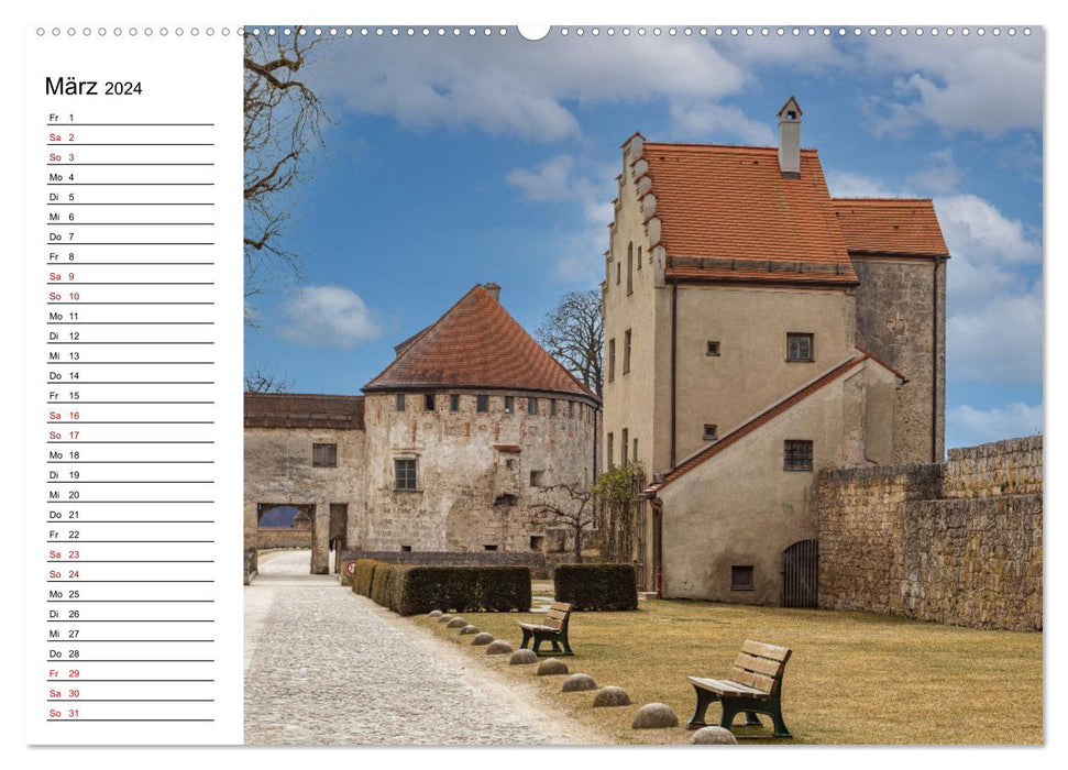 Burghausen an der Salzach (CALVENDO Premium Wandkalender 2024)