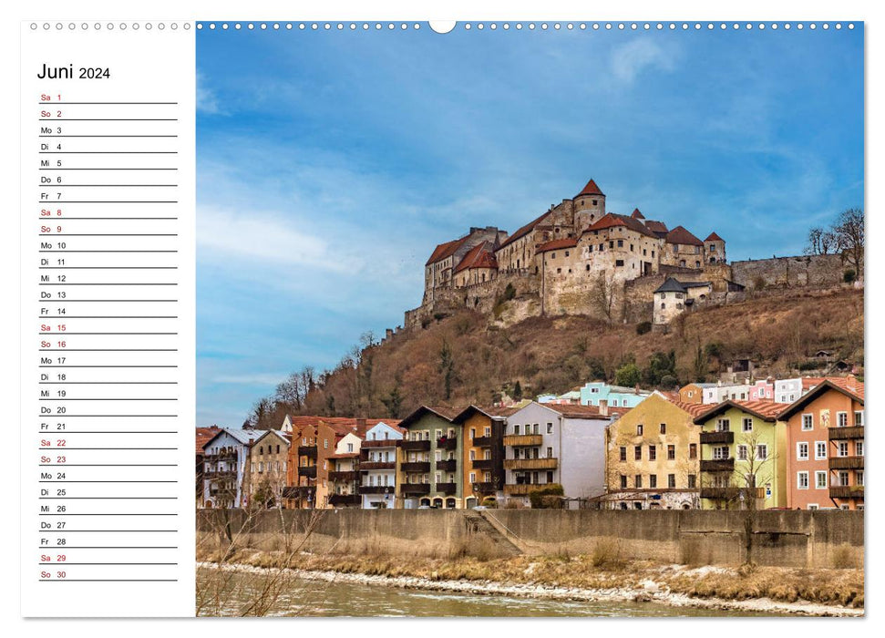 Burghausen an der Salzach (CALVENDO Premium Wall Calendar 2024) 