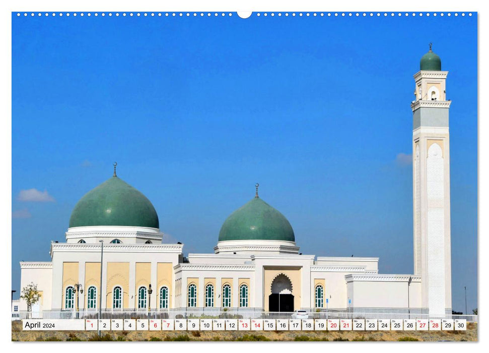 Die EMIRATES zwischen Dubai und Abu Dhabi (CALVENDO Premium Wandkalender 2024)