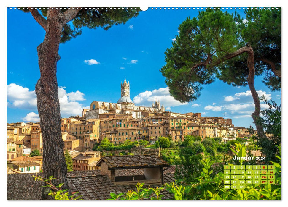 Italy, the country where the lemons bloom by VogtArt (CALVENDO Premium Wall Calendar 2024) 