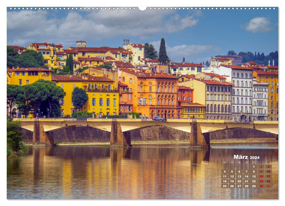 Italy, the country where the lemons bloom by VogtArt (CALVENDO Premium Wall Calendar 2024) 