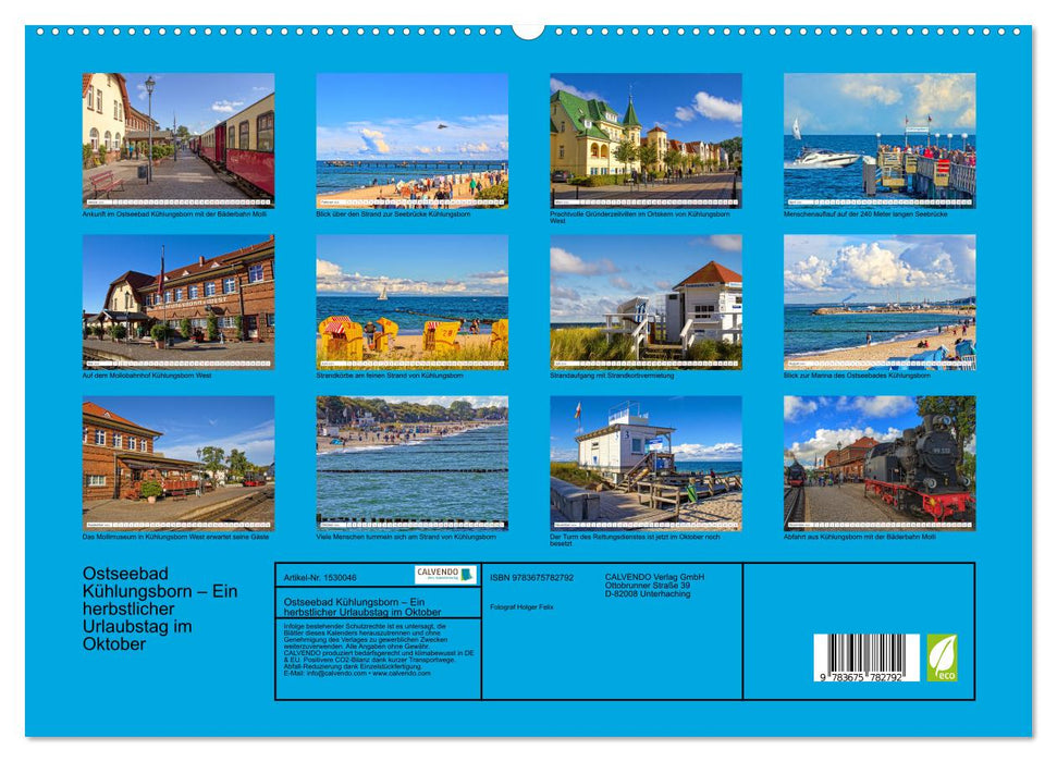 Ostseebad Kühlungsborn – An autumnal vacation day in October (CALVENDO Premium Wall Calendar 2024) 