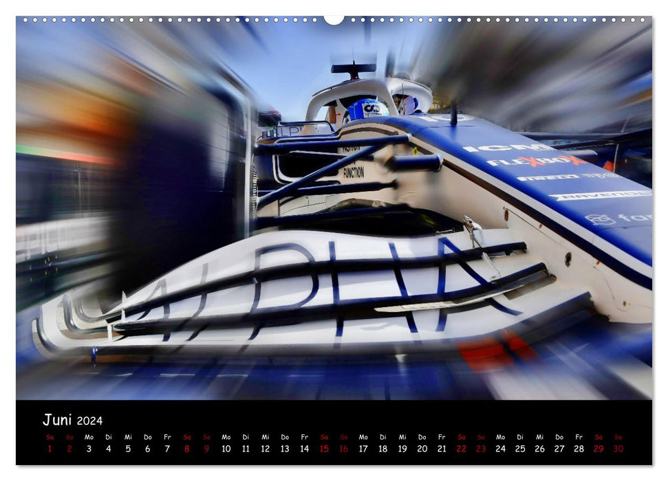 Formel 1 - Benzin im Blut (CALVENDO Wandkalender 2024)