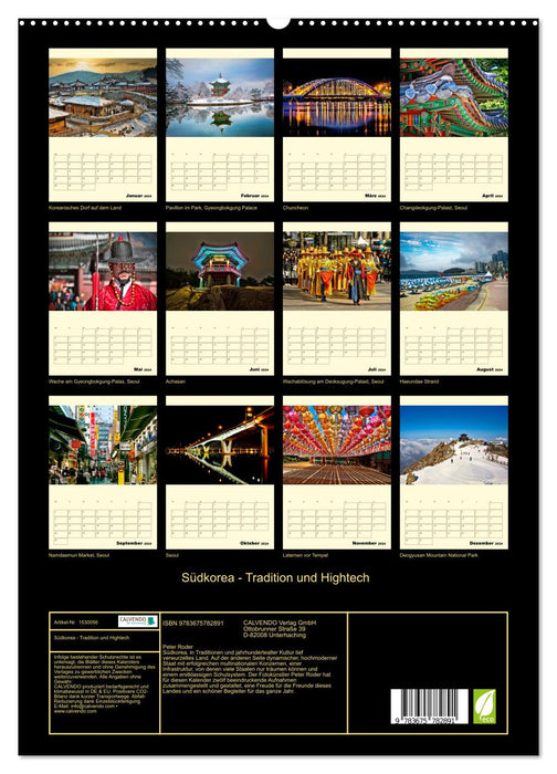 Südkorea - Tradition und Hightech (CALVENDO Premium Wandkalender 2024)