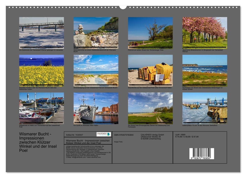 Wismarer Bucht - Impressionen zwischen Klützer Winkel und der Insel Poel (CALVENDO Premium Wandkalender 2024)