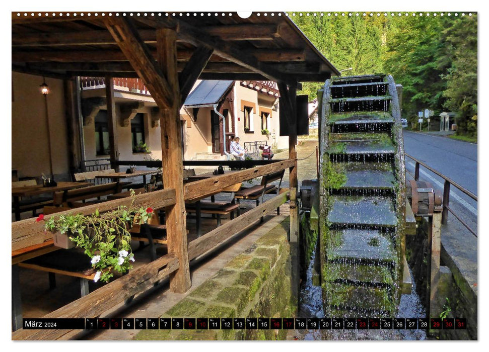 Hrensko - Herrnskretschen - Tor zum Nationalpark Böhmische Schweiz (CALVENDO Premium Wandkalender 2024)