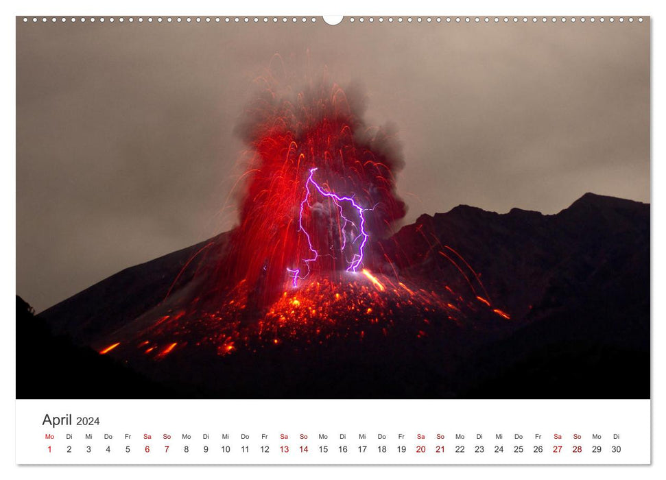 Vulkane - Die atemberaubendsten Motive der Feuerspucker. (CALVENDO Wandkalender 2024)