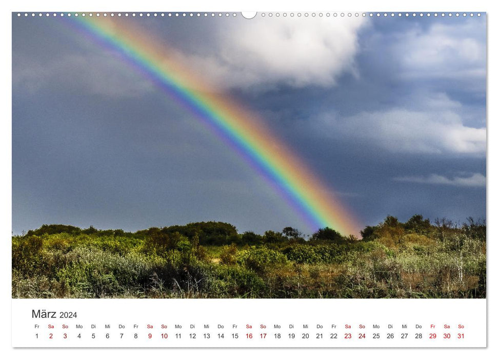 Regenbögen - Ein wunderschönes Naturphänomen. (CALVENDO Wandkalender 2024)