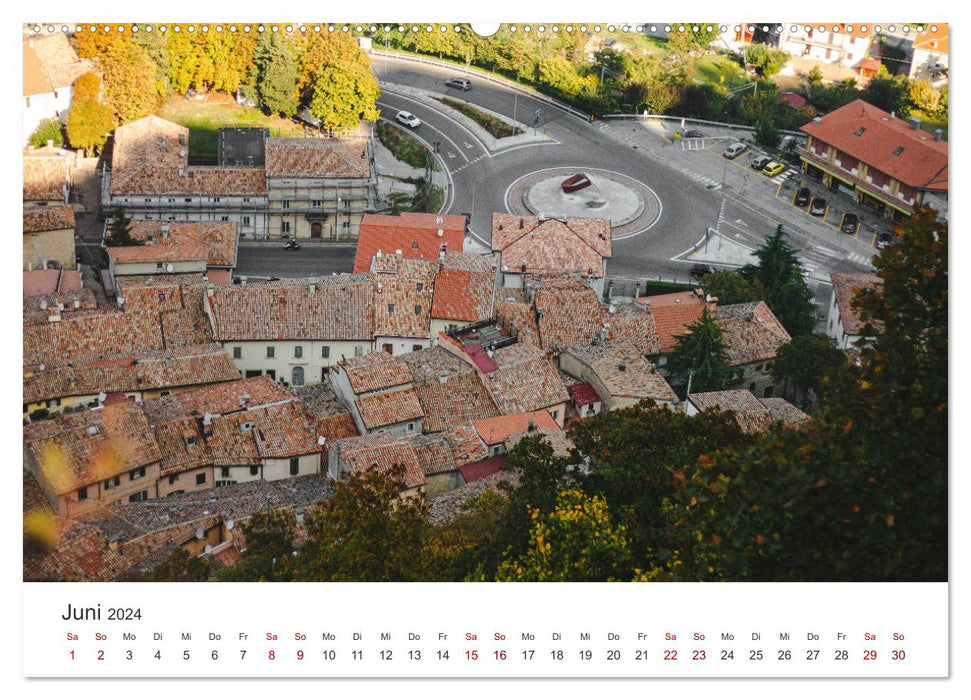 San Marino - Eine Reise in den wunderschönen Zwergstaat. (CALVENDO Wandkalender 2024)