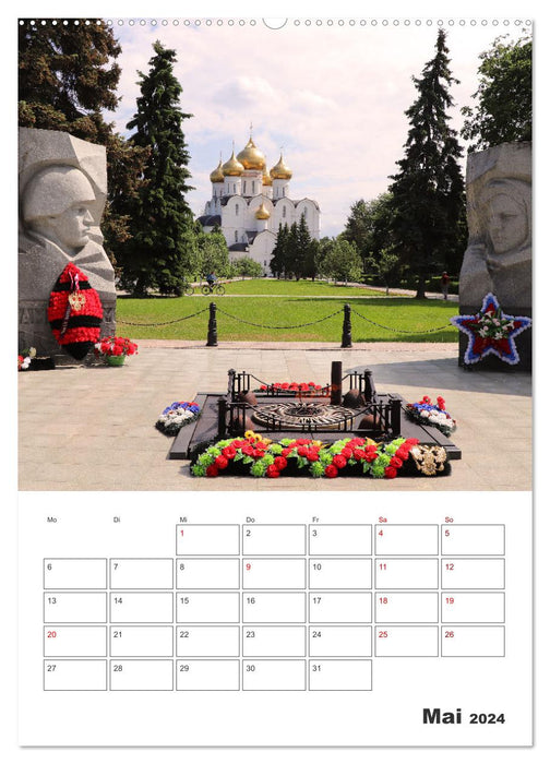 Russland - Terminplaner (CALVENDO Premium Wandkalender 2024)