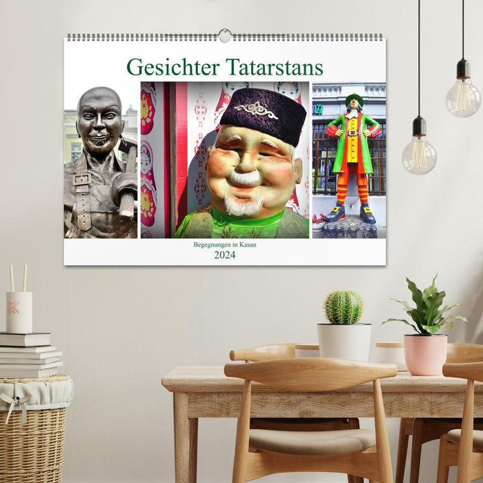 Visages du Tatarstan - Rencontres à Kazan (Calendrier mural CALVENDO 2024) 