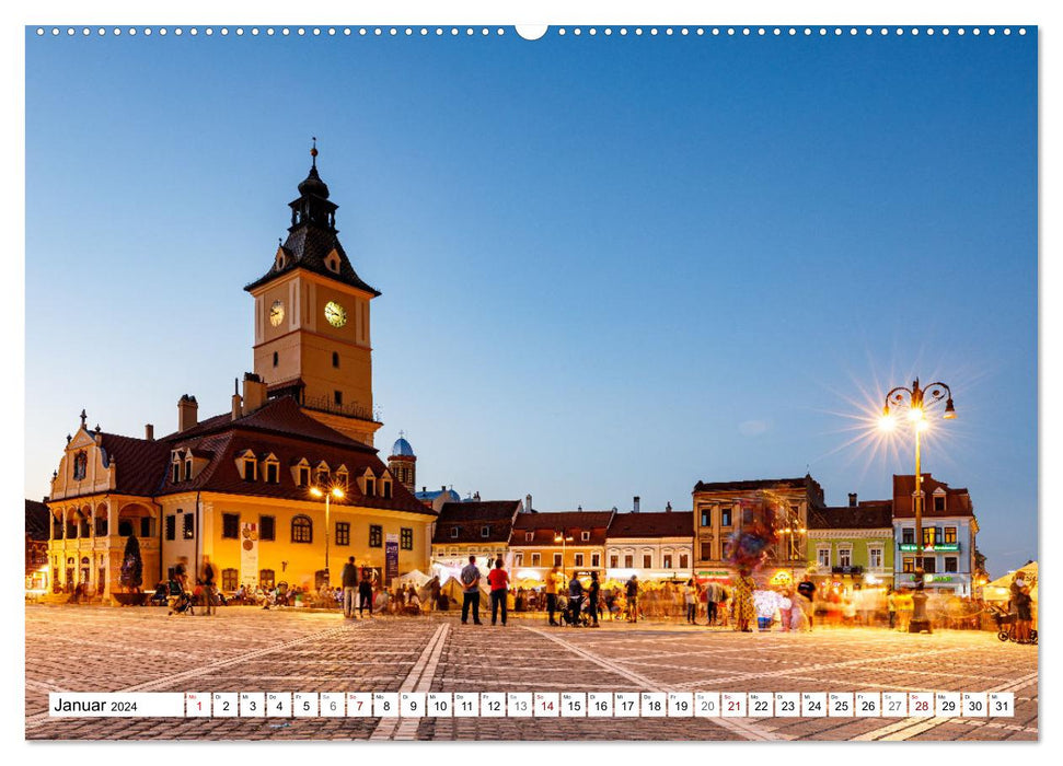 Mittelalterliche Städte Rumäniens (CALVENDO Wandkalender 2024)