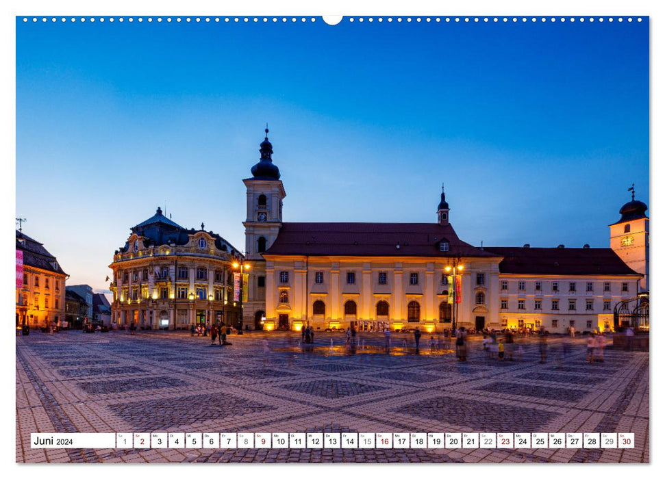 Villes médiévales de Roumanie (Calendrier mural CALVENDO 2024) 