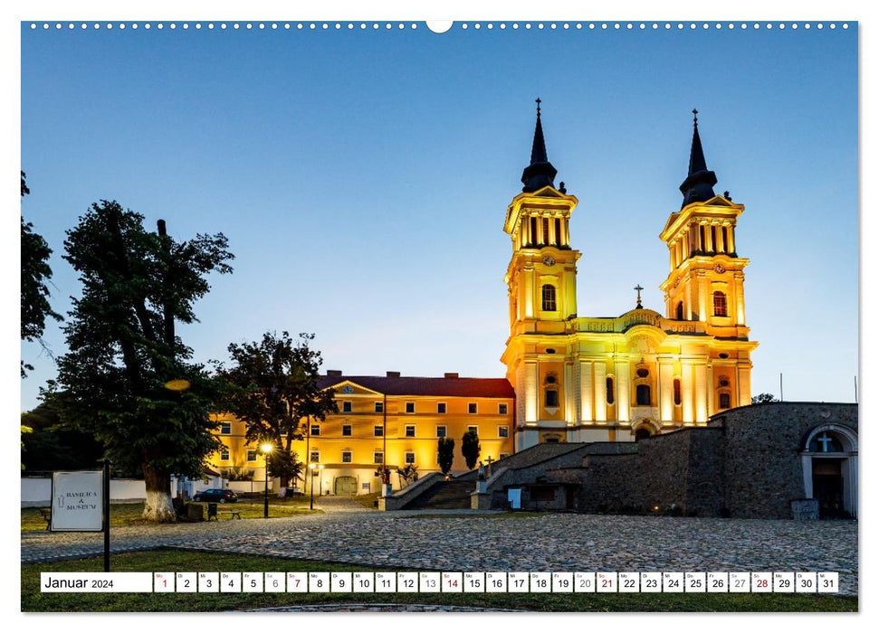 Églises et monastères en Roumanie (calendrier mural CALVENDO 2024) 