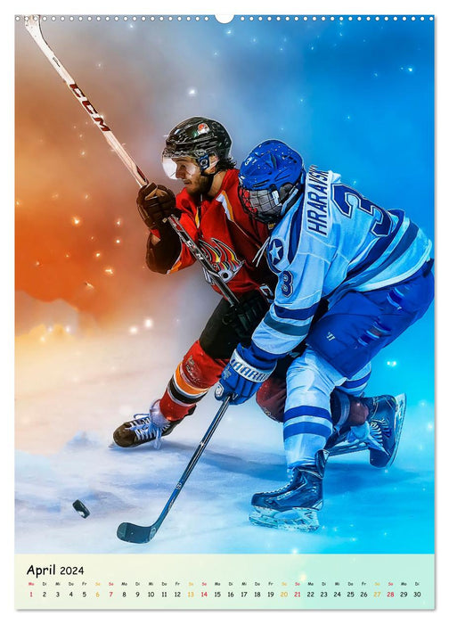 Eishockey Leidenschaft (CALVENDO Wandkalender 2024)