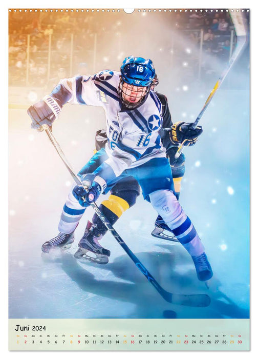 Eishockey Leidenschaft (CALVENDO Wandkalender 2024)
