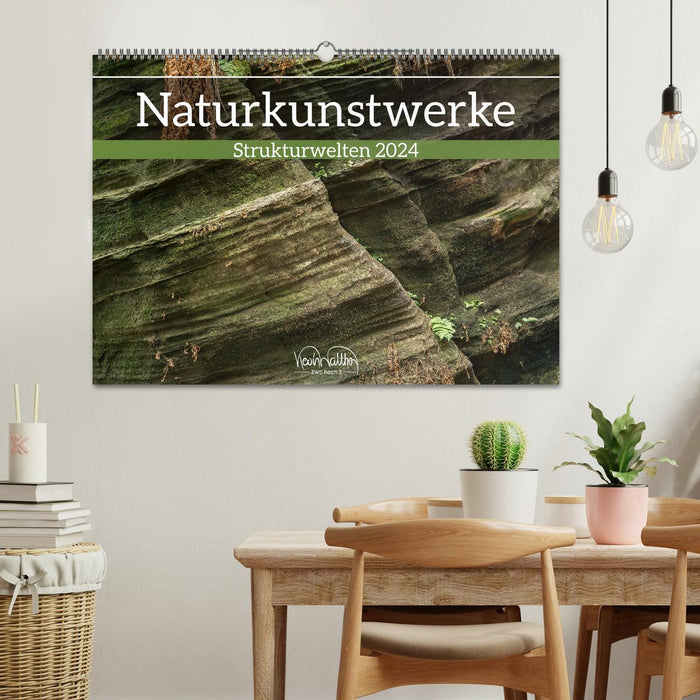 Naturkunstwerke - Strukturwelten (CALVENDO Wandkalender 2024)