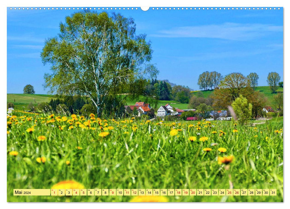 Die Stauden - eine Bilderbuchlandschaft vor den Toren Augsburgs (CALVENDO Premium Wandkalender 2024)