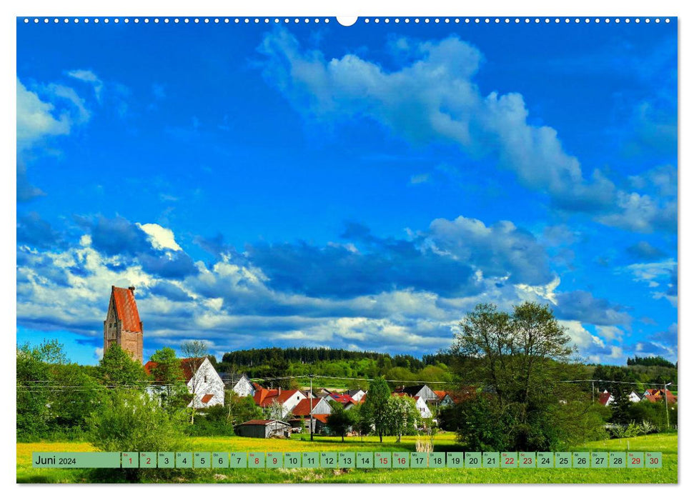 Die Stauden - eine Bilderbuchlandschaft vor den Toren Augsburgs (CALVENDO Premium Wandkalender 2024)