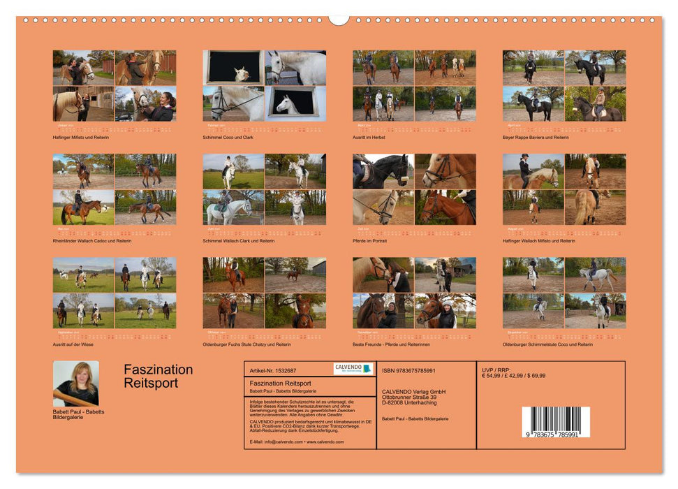 The fascination of equestrian sports (CALVENDO wall calendar 2024) 