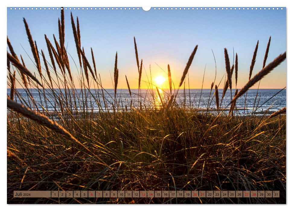 North Sea - longing calendar for the beach and sea (CALVENDO Premium Wall Calendar 2024) 