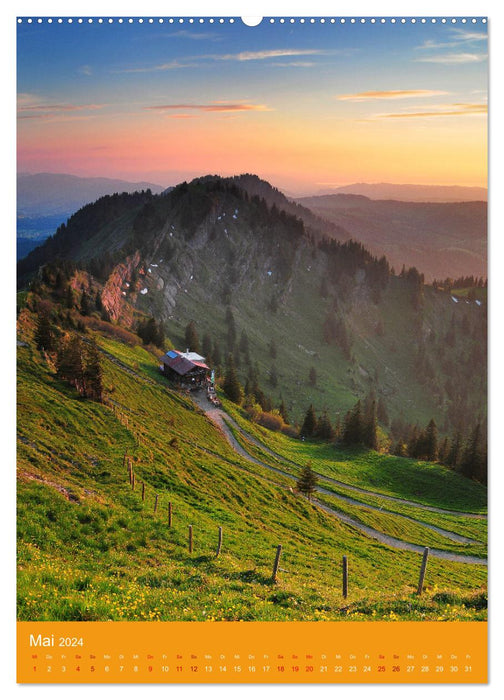 The Allgäu – a landscape like in a fairy tale (CALVENDO Premium Wall Calendar 2024) 