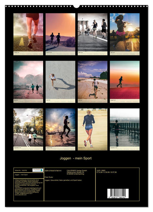 Jogging - my sport (CALVENDO Premium Wall Calendar 2024) 