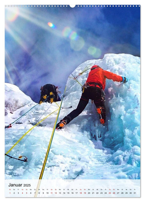 Klettern extrem auf Fels und Eis (CALVENDO Wandkalender 2025)