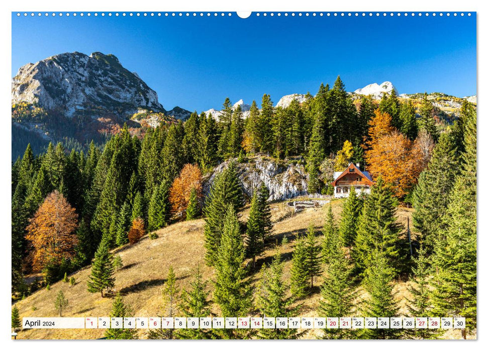 Monténégro - Durmitor, patrimoine mondial (calendrier mural CALVENDO 2024) 