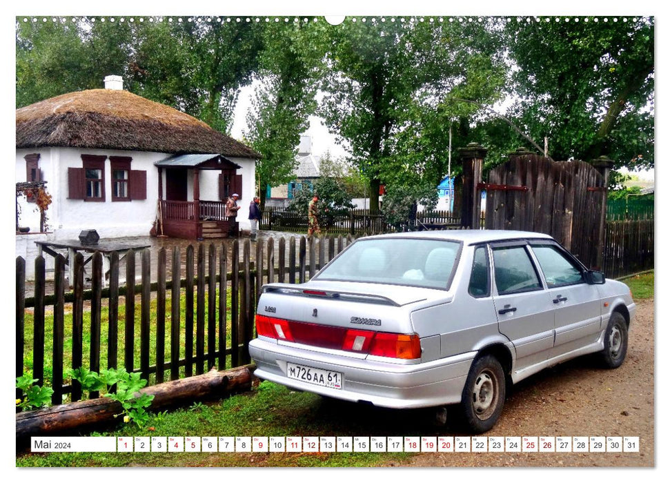 IM LADA-LOOK - Oldtimer und Newtimer in Russland (CALVENDO Wandkalender 2024)