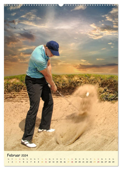 Golf Leidenschaft (CALVENDO Premium Wandkalender 2024)