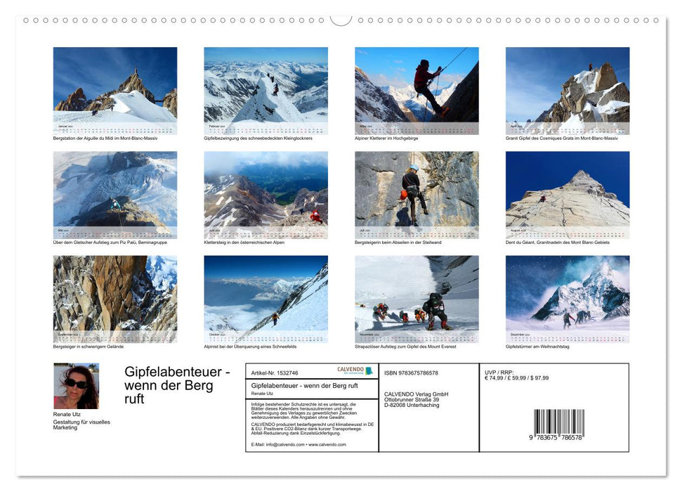 Gipfelabenteuer - wenn der Berg ruft (CALVENDO Premium Wandkalender 2024)