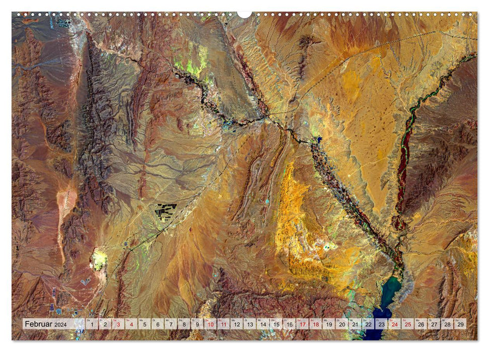 Images sensationnelles de notre terre - oasis, villes désertiques, mégapoles (Calendrier mural CALVENDO Premium 2024) 