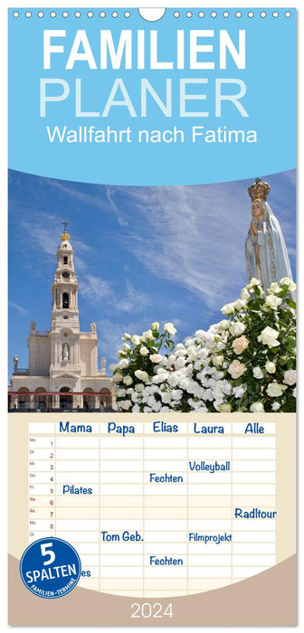 Pèlerinage à Fatima (Agenda familial CALVENDO 2024) 