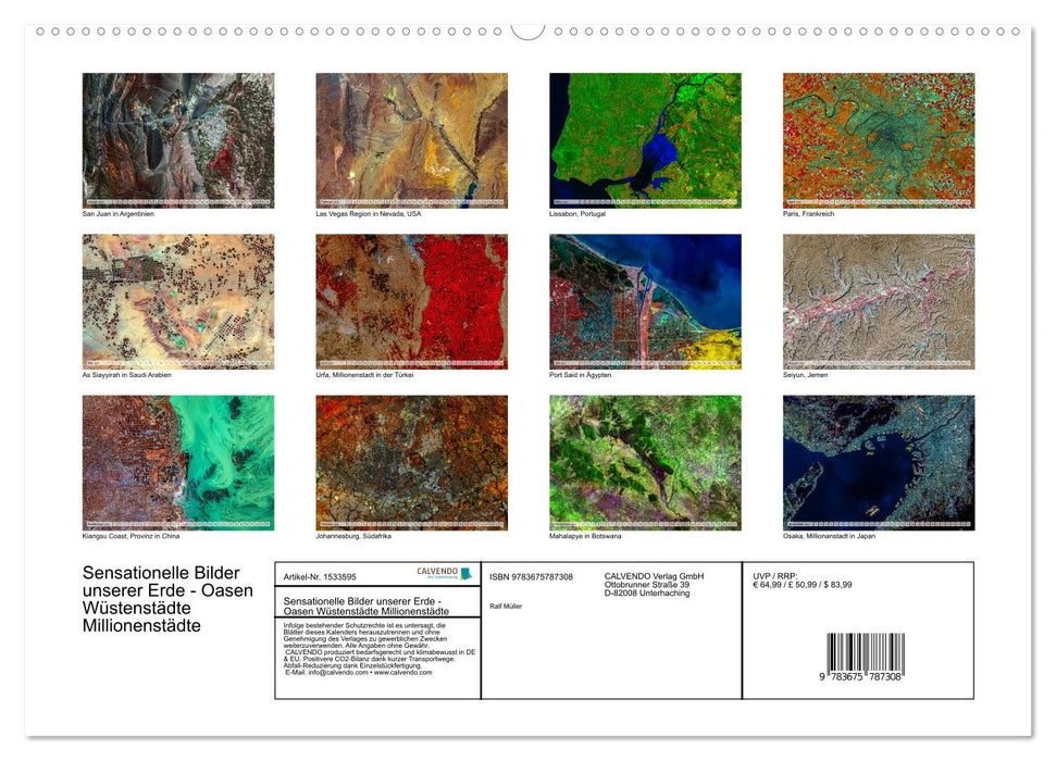 Sensational images of our earth - oases, desert cities, megacities (CALVENDO wall calendar 2024) 