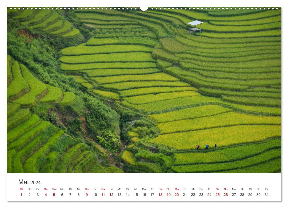 Vietnam - The impressive country on the Pacific. (CALVENDO Premium Wall Calendar 2024) 