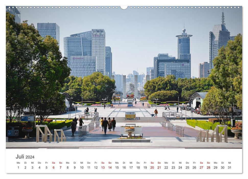 Shanghai - A journey to one of the largest cities in the world. (CALVENDO Premium Wall Calendar 2024) 