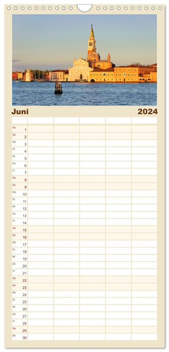 Venise - Ville dans la mer (Agenda familial CALVENDO 2024) 