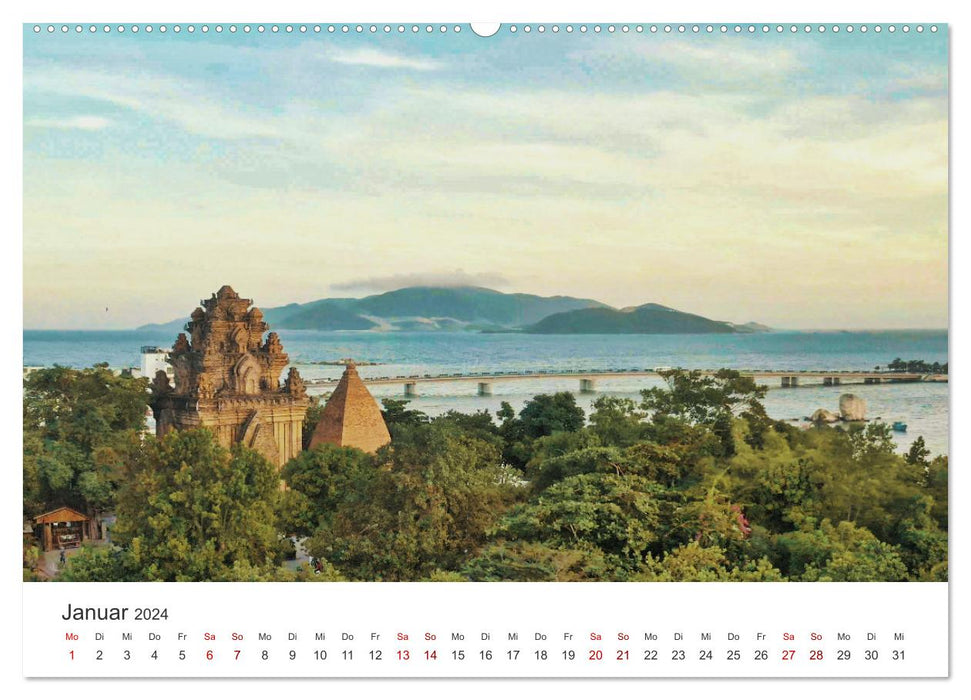 Vietnam - The impressive country on the Pacific. (CALVENDO wall calendar 2024) 