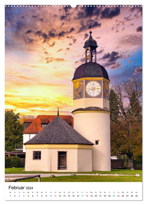 Burghausen, eine historische Stadt im Fokus (CALVENDO Wandkalender 2024)